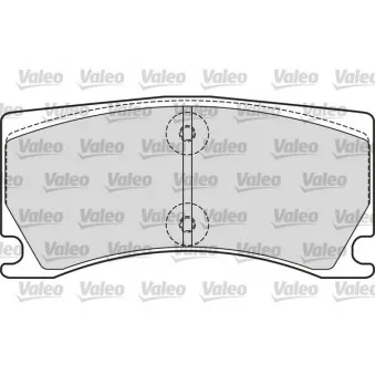 Jeu de 4 plaquettes de frein avant VALEO 601660