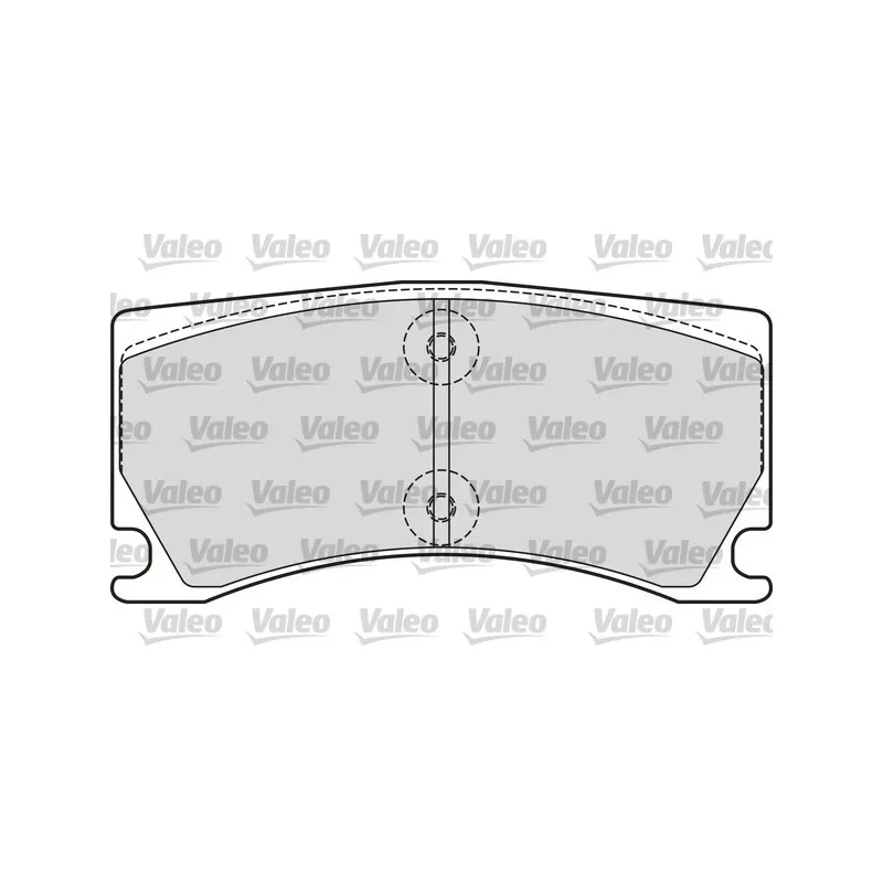 Jeu de 4 plaquettes de frein avant VALEO 601660