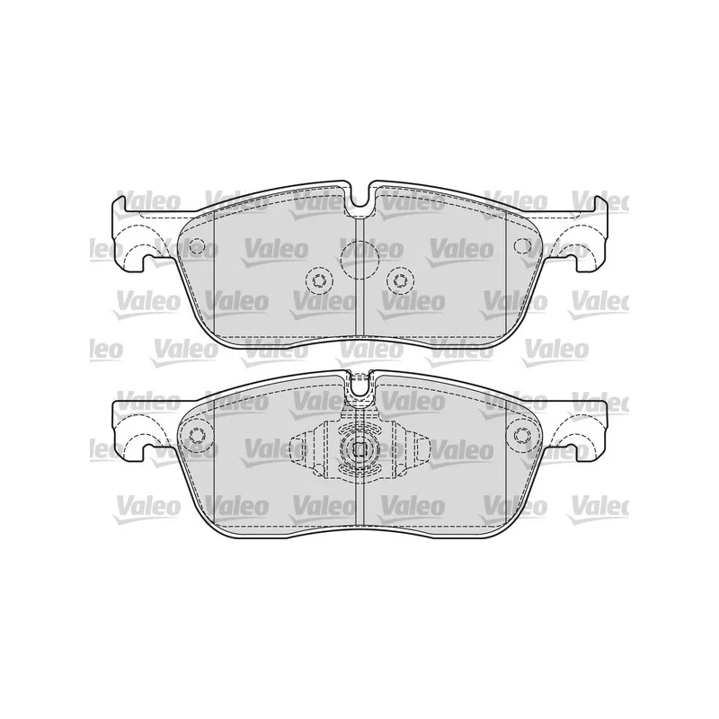 Jeu de 4 plaquettes de frein avant VALEO 601676