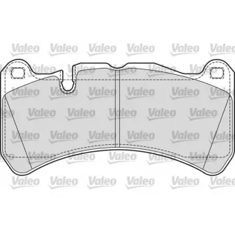 Jeu de 4 plaquettes de frein avant VALEO 601685