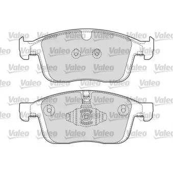 Jeu de 4 plaquettes de frein avant VALEO 601689
