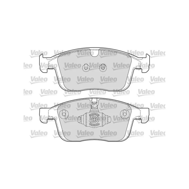 Jeu de 4 plaquettes de frein avant VALEO 601689