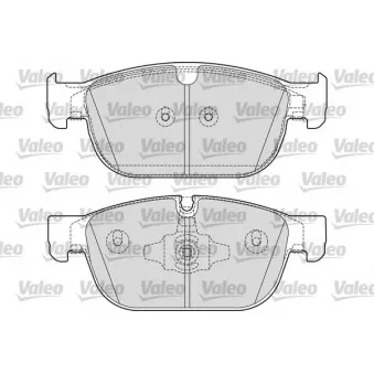 Jeu de 4 plaquettes de frein avant VALEO 601695