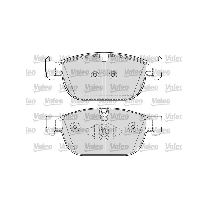 Jeu de 4 plaquettes de frein avant VALEO 601695