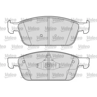 Jeu de 4 plaquettes de frein avant VALEO 601696