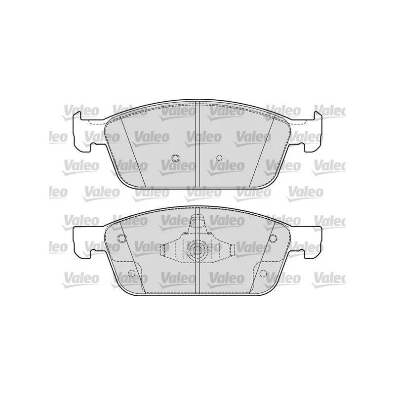 Jeu de 4 plaquettes de frein avant VALEO 601696