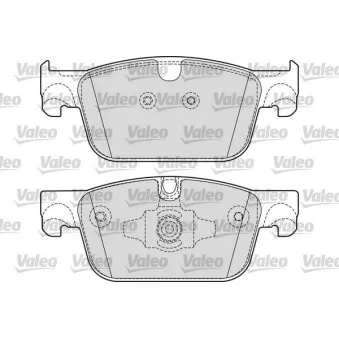 Jeu de 4 plaquettes de frein avant VALEO 601698
