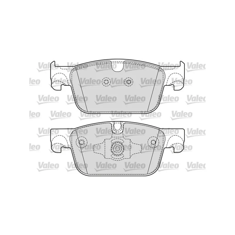 Jeu de 4 plaquettes de frein avant VALEO 601698