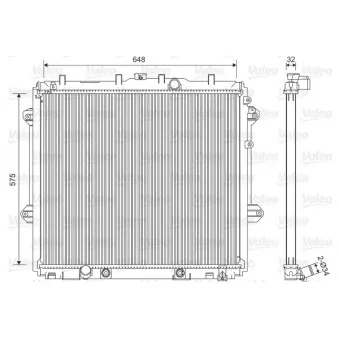 Radiateur, refroidissement du moteur VALEO 701555
