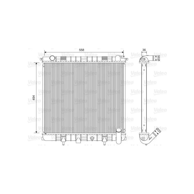 Radiateur, refroidissement du moteur VALEO 701599