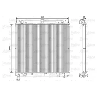 Radiateur, refroidissement du moteur VALEO 701610