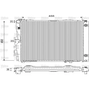 Radiateur, refroidissement du moteur VALEO 733134