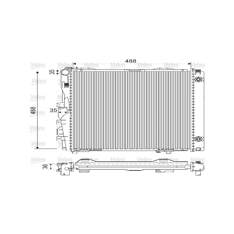 Radiateur, refroidissement du moteur VALEO 733134
