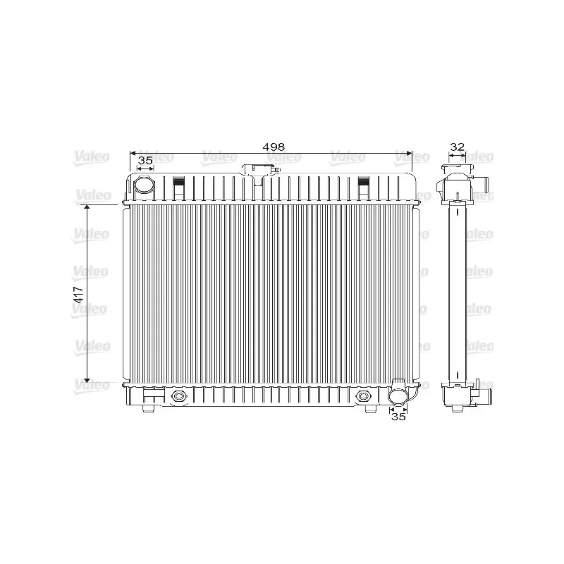 Radiateur, refroidissement du moteur VALEO 733139
