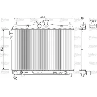 Radiateur, refroidissement du moteur VALEO 733142