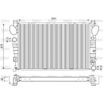 Radiateur, refroidissement du moteur VALEO 733149