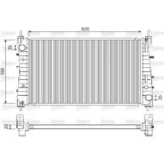 Radiateur, refroidissement du moteur VALEO 733203