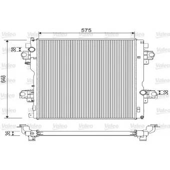 Radiateur, refroidissement du moteur VALEO 733207
