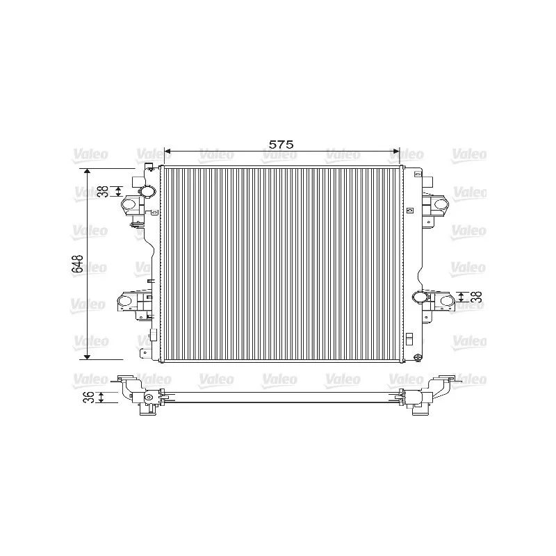 Radiateur, refroidissement du moteur VALEO 733207