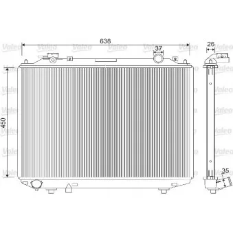 Radiateur, refroidissement du moteur VALEO 733212