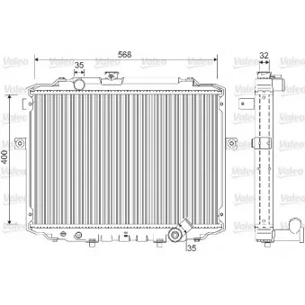 Radiateur, refroidissement du moteur VALEO 733227