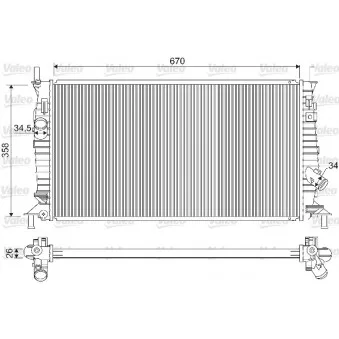 Radiateur, refroidissement du moteur VALEO 733254