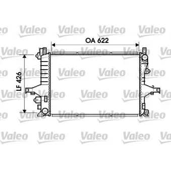 Radiateur, refroidissement du moteur VALEO 734719