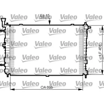 Radiateur, refroidissement du moteur VALEO 735516