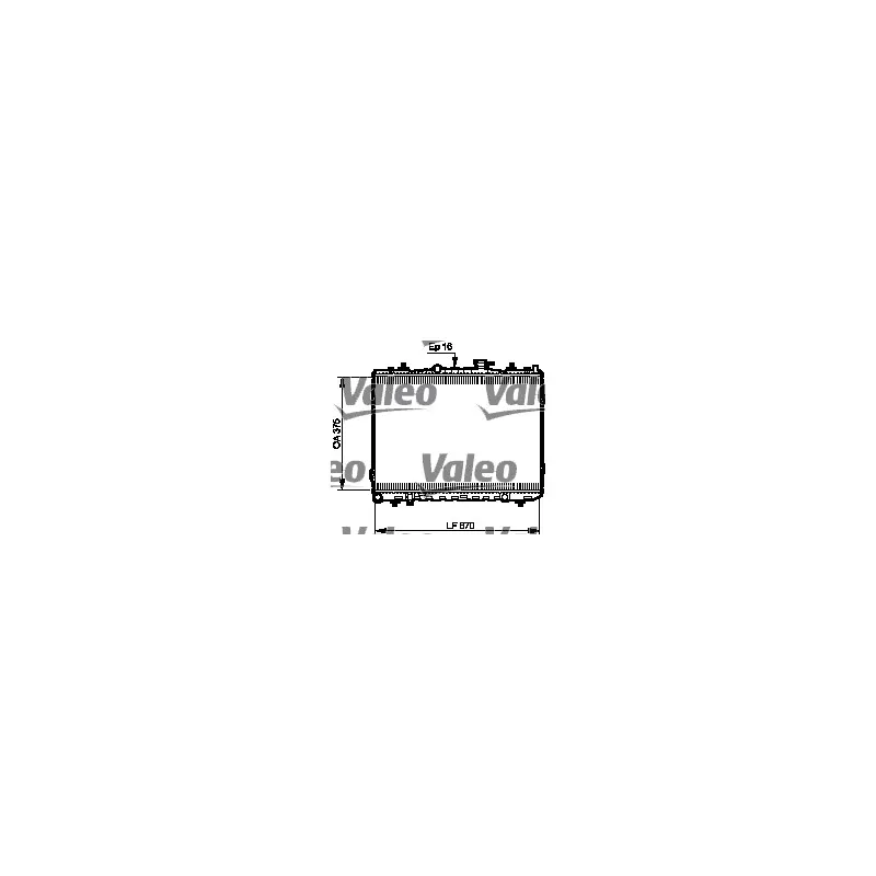 Radiateur, refroidissement du moteur VALEO 735523