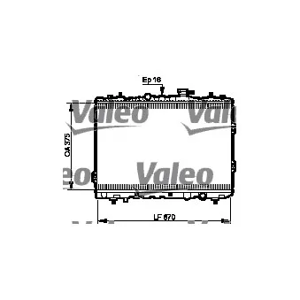 Radiateur, refroidissement du moteur VALEO 735525
