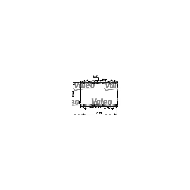 Radiateur, refroidissement du moteur VALEO 735525