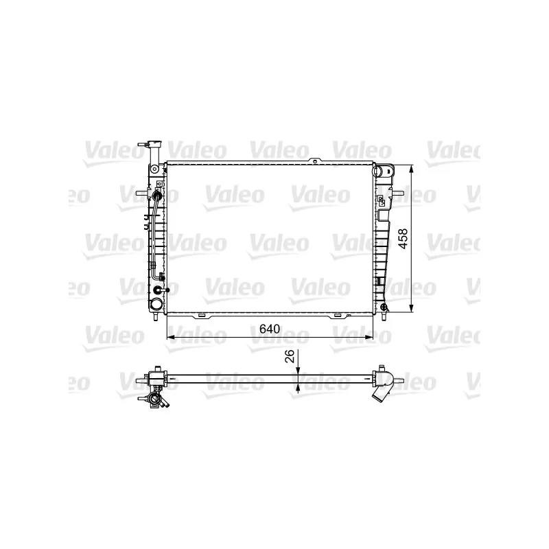Radiateur, refroidissement du moteur VALEO 735543
