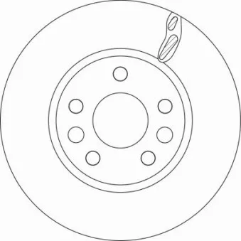 Jeu de 2 disques de frein avant TRW DF6546