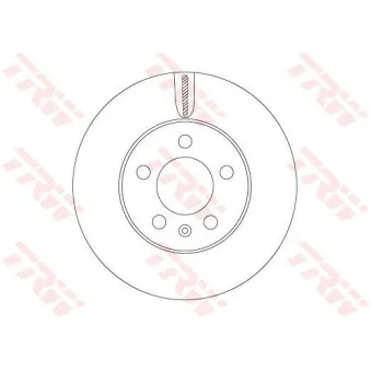 Jeu de 2 disques de frein avant TRW DF6584