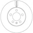 Jeu de 2 disques de frein avant TRW DF6584 - Visuel 2