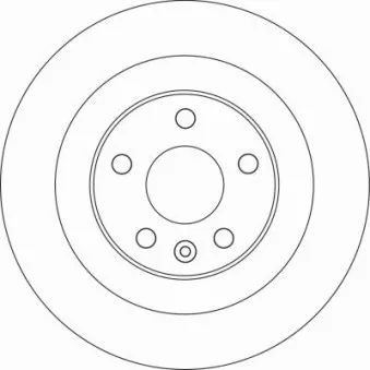 Jeu de 2 disques de frein arrière TRW DF6588