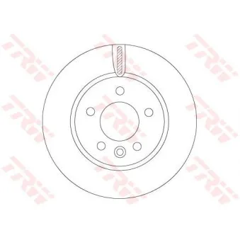 Jeu de 2 disques de frein avant TRW DF6589S