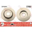Jeu de 2 disques de frein avant TRW DF6591 - Visuel 1