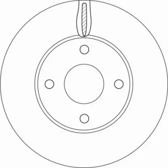 Jeu de 2 disques de frein avant TRW DF6593
