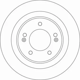 Jeu de 2 disques de frein arrière TRW DF6599
