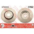 Jeu de 2 disques de frein avant TRW DF6695S - Visuel 2