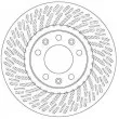 Jeu de 2 disques de frein avant TRW DF6698 - Visuel 2