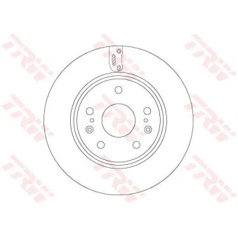 Jeu de 2 disques de frein avant TRW DF6703
