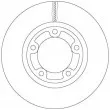 Jeu de 2 disques de frein avant TRW DF6712 - Visuel 2