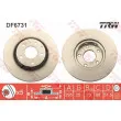 Jeu de 2 disques de frein avant TRW DF6731 - Visuel 1