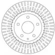 Jeu de 2 disques de frein avant TRW DF6731 - Visuel 2