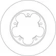 Jeu de 2 disques de frein arrière TRW DF6748 - Visuel 2