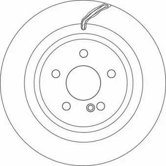 Jeu de 2 disques de frein arrière TRW DF6826S