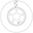 Jeu de 2 disques de frein avant TRW DF6885 - Visuel 2