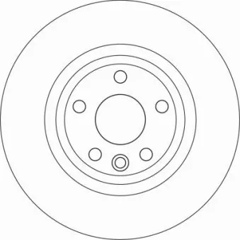 Jeu de 2 disques de frein arrière TRW DF6947